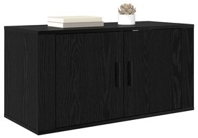 vidaXL Κρεμαστό Ντουλάπι Τηλεόρασης Μαύρη δρυς 80 x 34.5 x 40 εκ