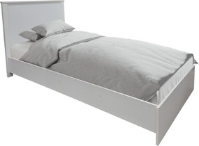 Σετ Κρεβατοκάμαρας Athos λευκό με Κρεβάτι 90x190εκ Σετ 3τεμ