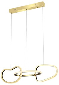 ΚΡΕΜΑΣΤΟ Φ/Σ LED 42W 3300LM CCT IP20 ΧΡΥΣΟ ΑΤΣΑΛΙ + ΑΚΡΥΛΙΚΟ ACA HM88LEDP3GDCCT