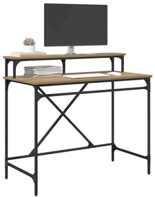 vidaXL Γραφείο Artisan Oak 100 x 50 x 90 cm Επεξεργασμένο ξύλο