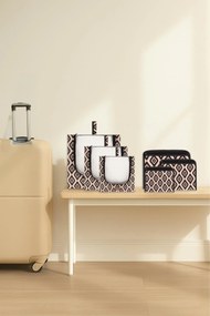 Stewehome Σετ 6 τεμαχίων οργανωτών βαλίτσας από τσόχα Μπεζ 27x32 cm