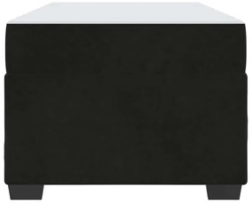 vidaXL Σκελετός κρεβατιού με στρώμα Μαύρο 80 x 200 cm Βελούδο