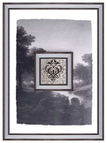 Κάδρο Τοπίο MAF157 56x2x76cm Silver Espiel Vertical Glass,Polyresin
