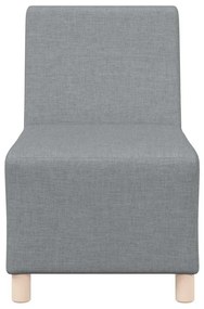 vidaXL Μοναδικός Καναπές χωρίς Χερούλια 2 pcs Ανοιχτό γκρι