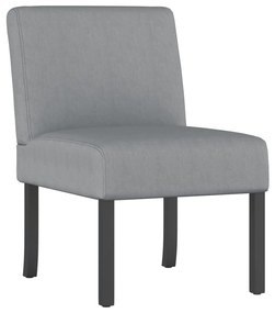 vidaXL Πολυθρόνα Ανοιχτό Γκρι Υφασμάτινη