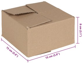 vidaXL Φάκελος  50 τεμ 15x15x8 εκ Χαρτόνι