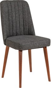 Καρέκλα Καρυδιά / Ανθρακί VINA 47x46x89