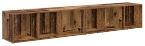 vidaXL Σετ επίπλου τηλεόρασης 2 pcs Παλιό Ξύλο 37 x 35 x 107 εκ
