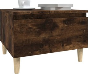 vidaXL Τραπεζάκια Σαλονιού 2 τεμ. Καπνιστή Δρυς 50x46x35 εκ Επεξ. Ξύλο