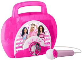 Μικρόφωνο Karaoke Για Παιδιά Barbie BE-115 Ενσύρματο 28x9,3cm White-Purple eKids