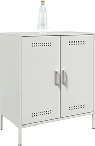 vidaXL Μπουφές Λευκός 68x39x79 εκ. από Ατσάλι