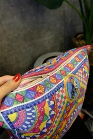 Stewehome Διακοσμητικό διπλής όψης πολύχρωμο ράφι μαξιλαροθήκη με ψηφιακή εκτύπωση 45x45 cm