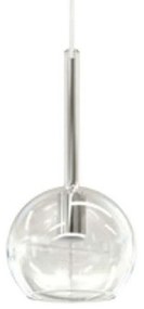 Φωτιστικό Οροφής Minibol/C 3482 14x14x29/300cm 1xE14 Clear Sikrea Metal, Glass