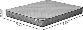 Στρώμα Frezio pakoworld pocket spring roll pack διπλής όψης 18-19cm 150x200εκ