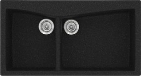 Sanitec Classic 326 (93×51) - Γρανιτένιος νεροχύτης - Granite BLACK