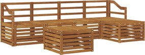 vidaXL Σειρά Καναπέ Εξωτερικού 6 pcs Φυσικό
