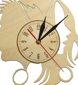 Σετ των 2 Intra απο ξύλο plywood 3mm-4mm πάχος – Μοντέρνο ρολόι τοίχου κομμωτήρια ομορφιάς 25x25 cm INTRAVECTRY-MY554069