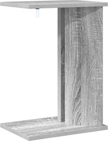 vidaXL End Table Γκρίζο Σονομα 35 x 25 x 50 εκ Επεξεργασμένο ξύλο