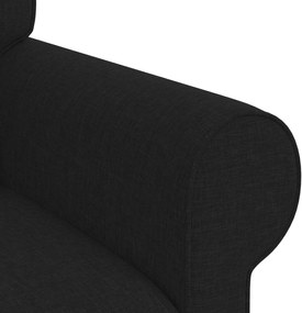 vidaXL Καναπές 120cm 2 pcs Μαύρο Μέταλλο