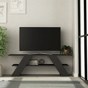 Έπιπλο τηλεόρασης Farfalla Megapap χρώμα ανθρακί 120x33,5x40εκ.