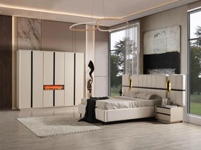 Stewehome Σετ Κρεβατοκάμαρας Κρέμ 160x200 cm