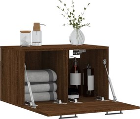 vidaXL Ντουλάπι Τοίχου Καφέ Δρυς 60x36,5x35 εκ. Επεξεργασμένο Ξύλο