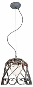 Φωτιστικό Οροφής Κρεμαστό HL-3586-1PS 77-4007 Lewis Copper Green  Homelighting Metal