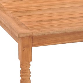 vidaXL Τραπέζι Batavia 85 x 85 x 75 εκ. από Μασίφ Ξύλο Teak
