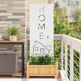 Οθόνη Ιδιωτικότητας Κήπου Μαιανδρικό σχέδιο Λευκό 50 x 140 εκ