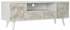 Τηλεόραση DKD Home Decor Λευκό Μπεζ 136 x 40,5 x 52 cm