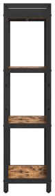 vidaXL Βιβλιοθήκη Καπνιστή δρυς 40 x 30 x 118 εκ Ξύλο