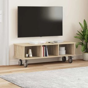 vidaXL Βάση TV Δρύς Sonoma 100 x 35 x 35 εκ Επεξεργασμένο ξύλο