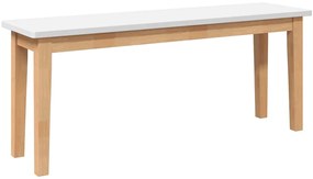vidaXL Πάγκος  110 cm μασίφ ξύλο καουτσούκ