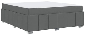vidaXL Σκελετός Κρεβατιού Σκούρο γκρι 180 x 200 cm ύφασμα