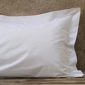 Μαξιλαροθήκη Ξενοδοχείου Oxford 3 Πλευρών White 144 Κλωστές 50% Βαμβάκι 50% Πολυέστερ 52 X 75 52x75cm Cotton-Polyester
