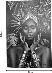 Πίνακας σε καμβά Umone I Inart 80x3x120εκ