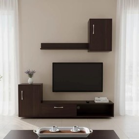 Σύνθεση σαλονιού Ranian μελαμίνης καρυδί