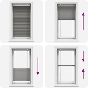 vidaXL Πλισέ περσίδα Ανθρακί 70x100 cm Πλάτος υφάσματος 69,4 cm