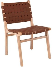 Καρέκλα Dune Ε7515,1 50x59x85cm Natural-Brown Wood,PU