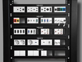DELOCK module καλώδιο RJ45 Easy 45 81361 Cat.5e, ανασυρόμενο 50cm, μαύρο