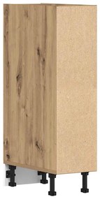 vidaXL Ντουλάπι Δαπέδου Riga Δρυς τεχνίτης 20x44,5x81,5εκ. Μοριοσανίδα
