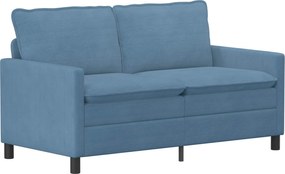 vidaXL Σετ Καναπέ 2 pcs Μπλε Ύφασμα