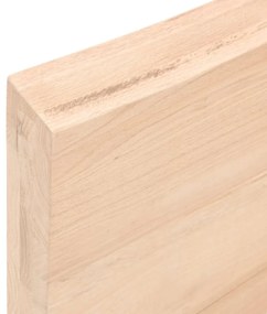 vidaXL Ράφι Τοίχου 80 x 10 x 6 εκ. από Ακατέργαστο Μασίφ Ξύλο Δρυός