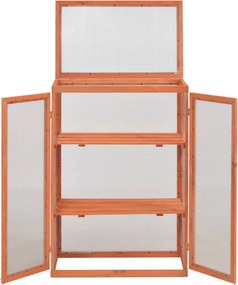vidaXL Θερμοκήπιο 75 x 47 x 109 εκ. Ξύλινο
