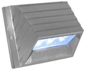 Adeleq Led Φωτιστικό Αλουμινίου Εξωτερικό Κυρτό 1W Μπλε Σατινέ 3-9095664