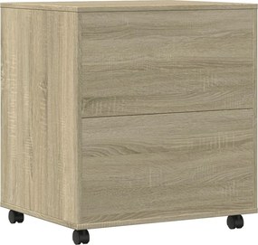 vidaXL Βάση Εκτυπωτή με Ρόδες Sonoma Δρυς 60x50x67 εκ.