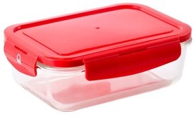 Φαγητοδοχείο Ορθογώνιο 20.21.0718 1180ML Γυάλινο Red Benetton Glass