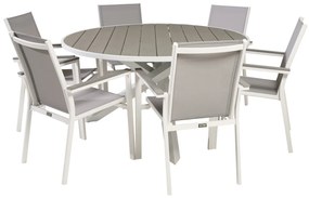 Σετ Τραπέζι και καρέκλες Dallas 2350, Polyξύλο, Μέταλλο, Ύφασμα | Epipla1.gr