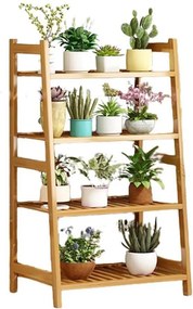 Ανθοστήλη Nextdeco μπαμπού 4 επιπέδων Υ115x50x40εκ.