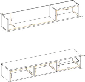 Σύνθετο σαλονιού Lizzy-Anthraki - 0.00Χ0.00Χ0.00cm